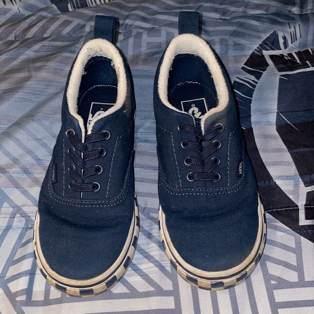 Kids Toddler Boys Size 10 Navy Blue Vans